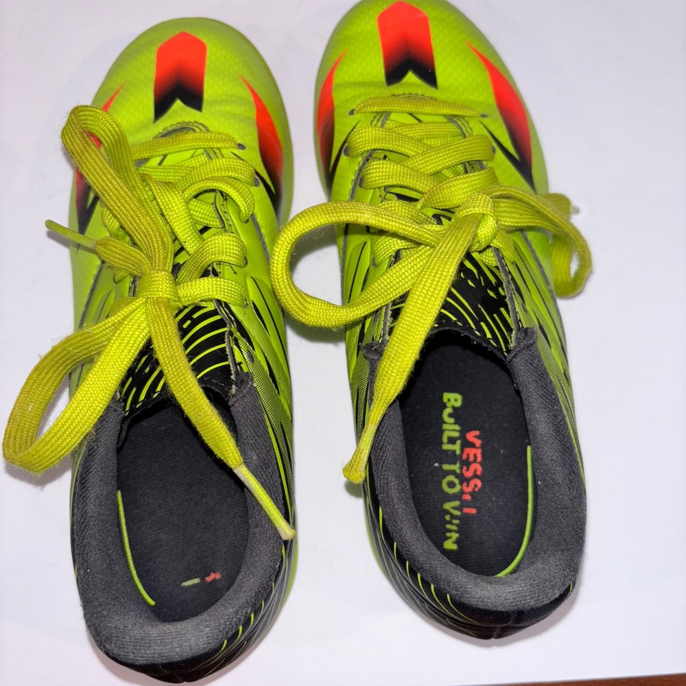 Adidas Performance Messi 15.3 Soccer Shoes Indoor Football Green Orange Kids 3 - Picture 5 of 7